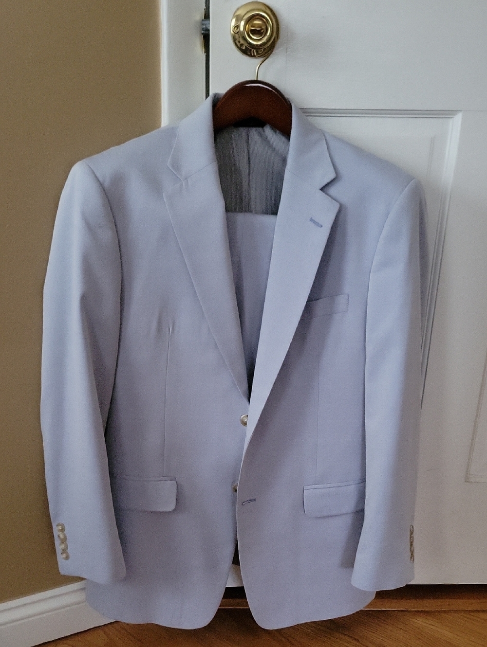 Jos. A. Bank Light Blue 40R Suit